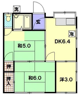 宮崎アパート【2階】の間取り