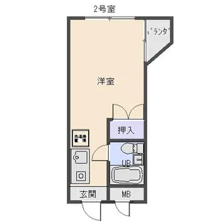 サンパレス南林間【4階】の間取り