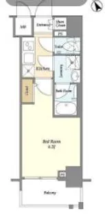 ディームス品川南【2階】の間取り