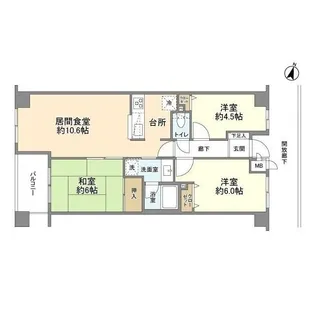 東急ドエル・アルス矢口【5階】の間取り