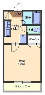 エコーハイツ【1階】の間取り