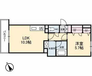 アヴニール五日市中央【3階】の間取り