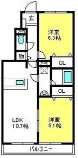 エターナルアイランド【1階】の間取り