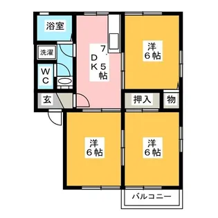 クレセントI【2階】の間取り