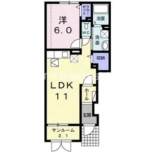 プレシャスローズ【1階】の間取り