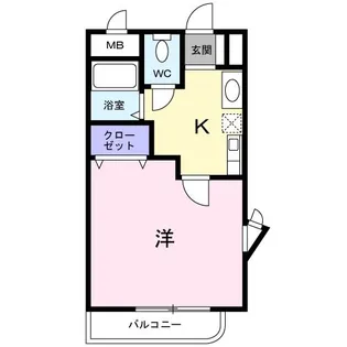 シーポート花時計【4階】の間取り