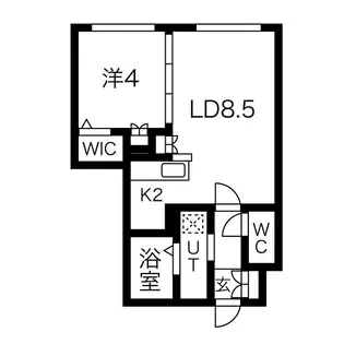 プルミエールメゾン琴似【4階】の間取り