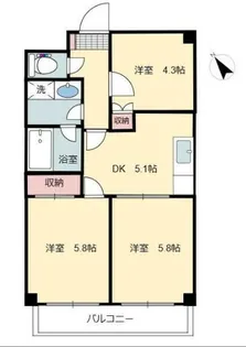 リッツプラザ【5階】の間取り