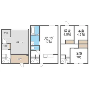 パティオ宮の森【2階】の間取り