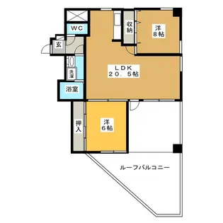 INOVE新栄【2階】の間取り
