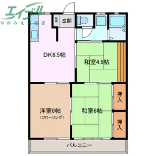 城東ハイツI【2階】の間取り