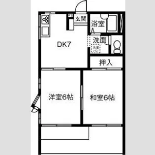 フォレスト林島【2階】の間取り