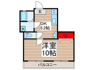 ハイムシマ小岩【2階】の間取り