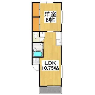 スマイルサイユウ【1階】の間取り
