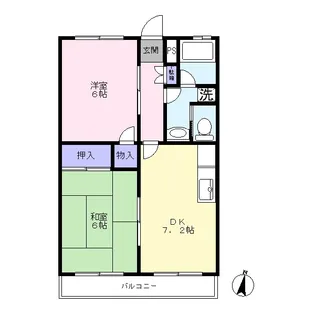 ドミール青葉I【2階】の間取り