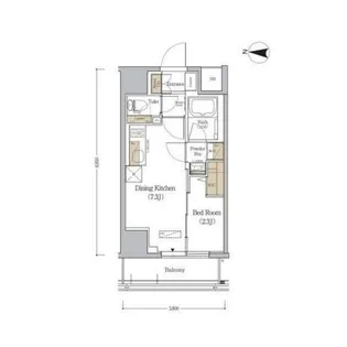 アーバネックス森下WEST【4階】の間取り