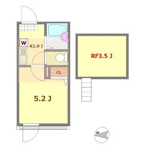 MK六町【3階】の間取り