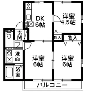 ハイム連取A【1階】の間取り