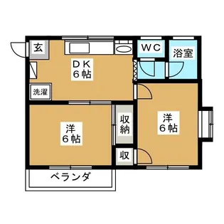 畠山ハイツ【1階】の間取り