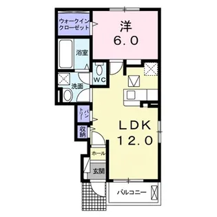 ドウェル ハイドランジャ B【1階】の間取り