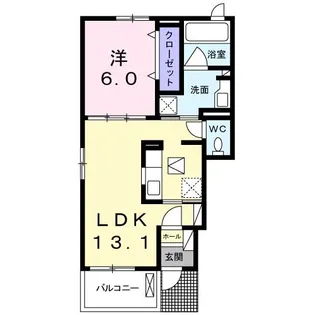 アルページュ宇美B【1階】の間取り