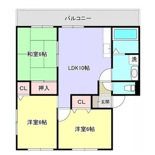 ファミーユA・B【2階】の間取り