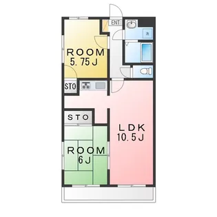ベルウッド港南【3階】の間取り