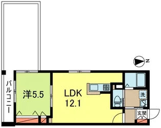 エスコートMORI【2階】の間取り