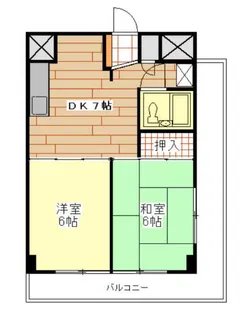 八本松マンション【13階】の間取り