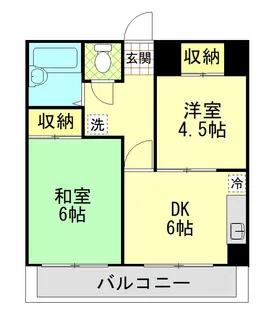 ガーデンハイツ小山【2階】の間取り