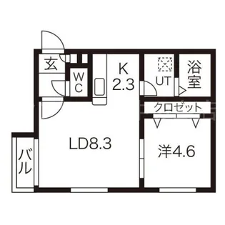 エトワール【4階】の間取り