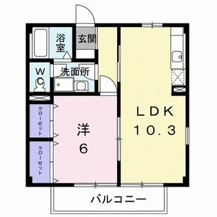 マイルドオーク【1階】の間取り