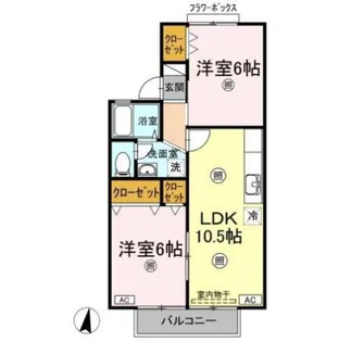 セジュール田中【2階】の間取り