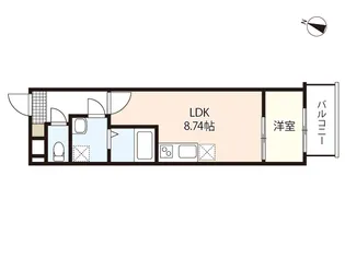 セブンプロート草津南【3階】の間取り