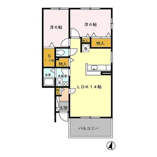 フェニックスエイトB【2階】の間取り