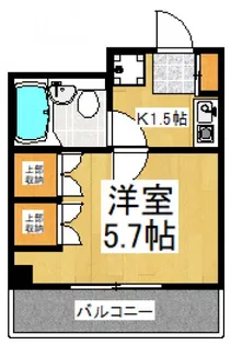 アインス東所沢【5階】の間取り