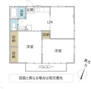 ホープヒルイワモト【2階】の間取り