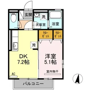 ジュネスII【2階】の間取り