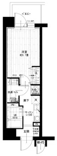 日神パレステージ伊勢佐木南【8階】の間取り