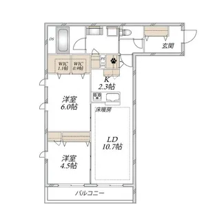 シャルマンSKJ【3階】の間取り