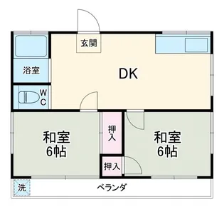 ハイツサガワ【2階】の間取り
