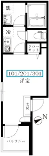 K&S平井【3階】の間取り