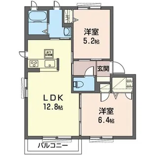 アズールコート【1階】の間取り