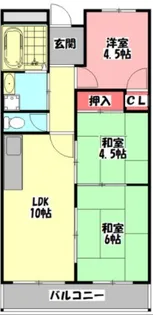 メゾン三郷【1階】の間取り