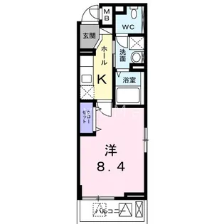 メルセイユ【2階】の間取り