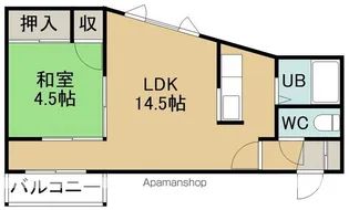 レジデンス昭和【3階】の間取り