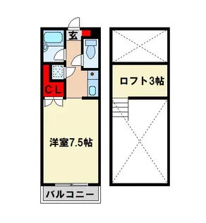OAK VILLA ちくしの 10th(オークヴィラチクシノテンス)【1階】の間取り