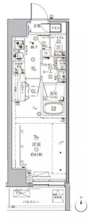 クレイシア入谷【13階】の間取り