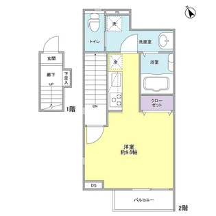 ミルクリークエイティ【2階】の間取り