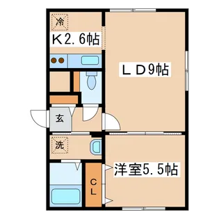 Perazzi若竹【4階】の間取り
